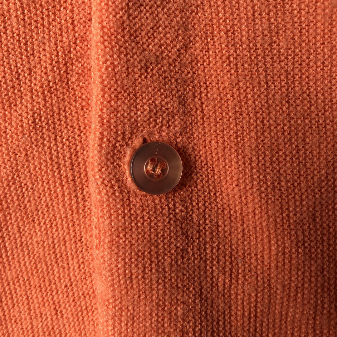 Vintage 70'S SPORTSWEAR acrylic knit cardigan, men's size XL Oron Acrylic orange type Vintage Second Hand