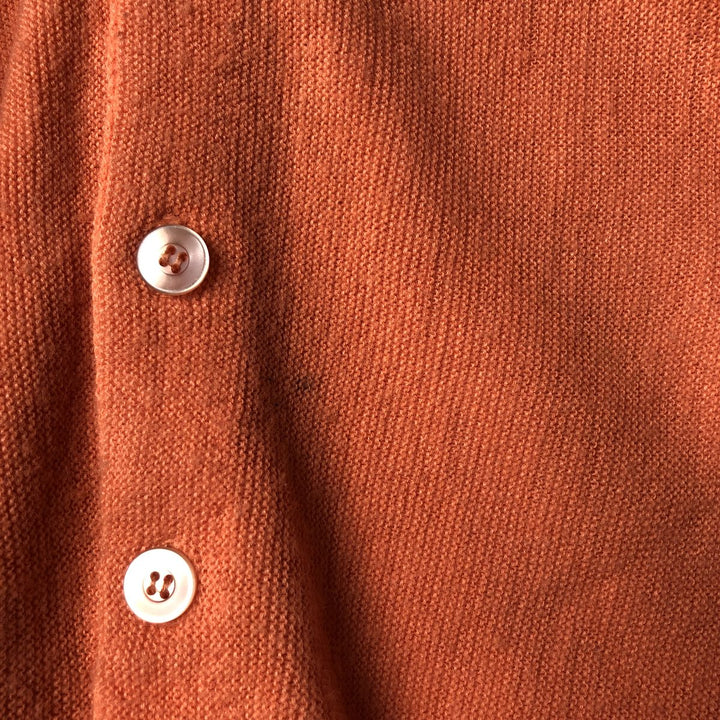 Vintage 70'S SPORTSWEAR acrylic knit cardigan, men's size XL Oron Acrylic orange type Vintage Second Hand