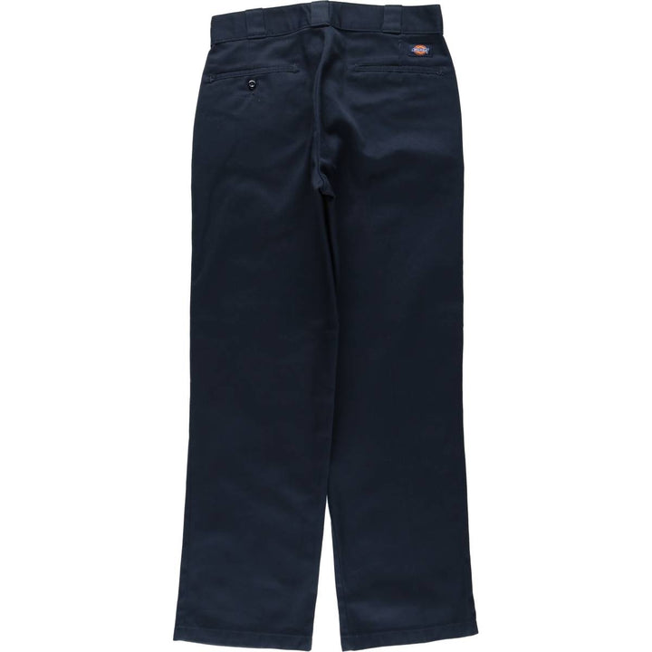 Dickies Work Pants Men's W32 equivalent polyester navy blue type Vintage Second Hand