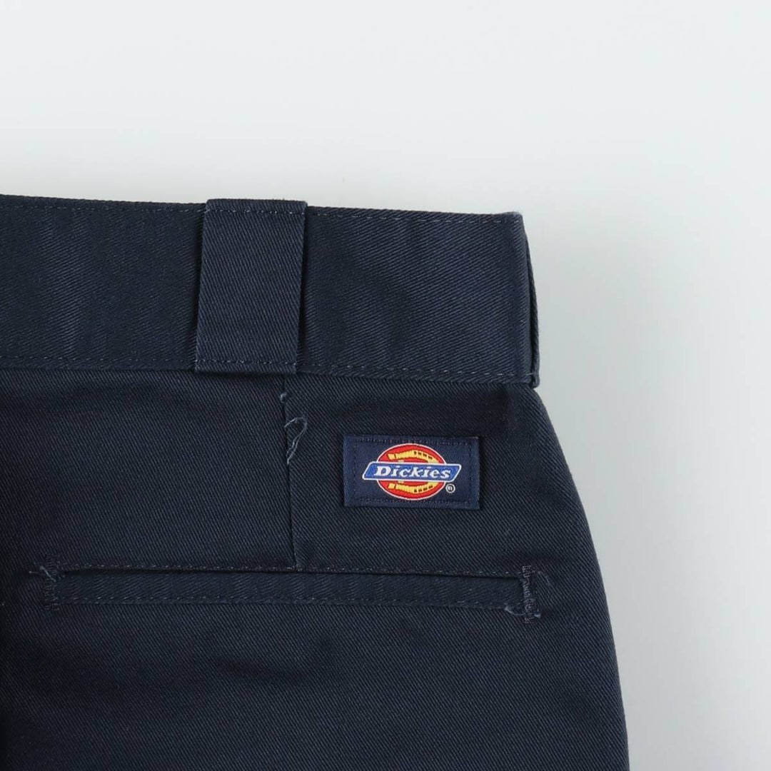 Dickies Work Pants Men's W32 equivalent polyester navy blue type Vintage Second Hand