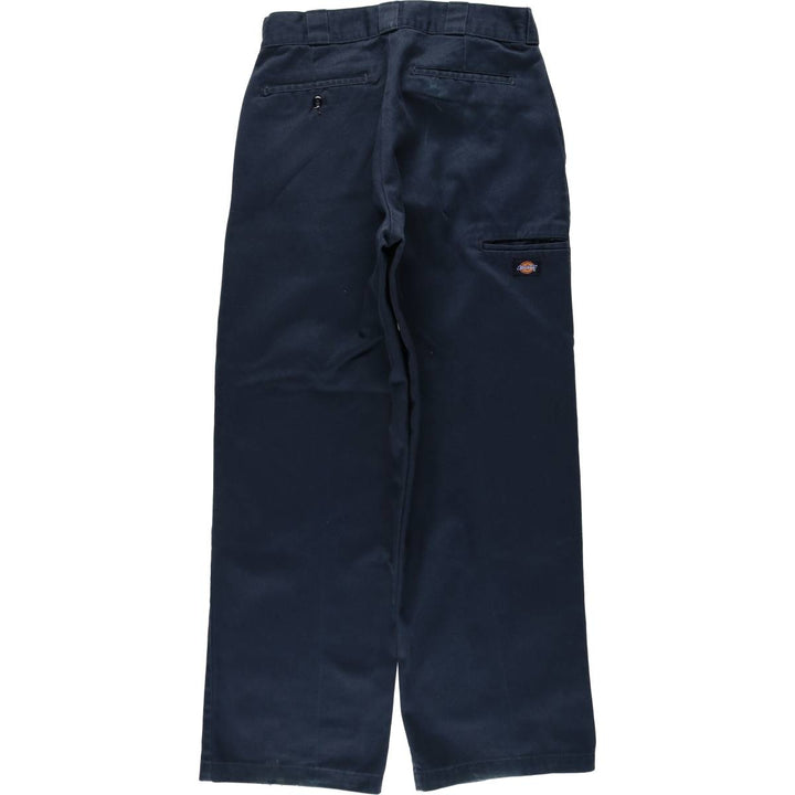Dickies Double Knee Work Pants Men's W33 polyester navy blue type Vintage Second Hand