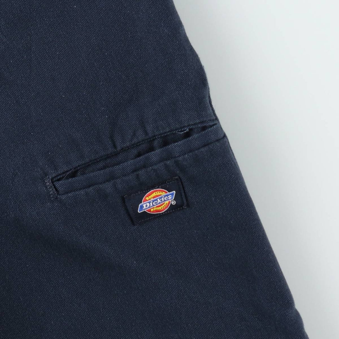 Dickies Double Knee Work Pants Men's W33 polyester navy blue type Vintage Second Hand