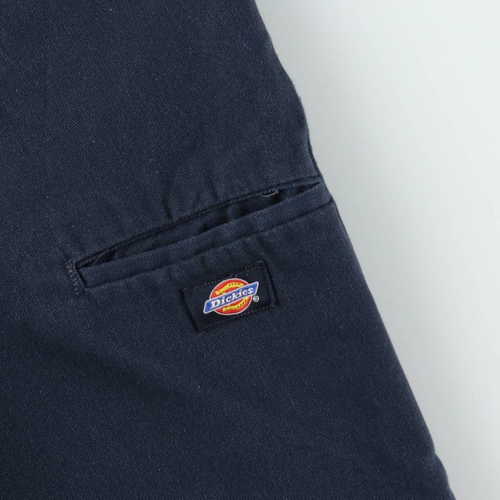 Dickies Double Knee Work Pants Men's W33 polyester navy blue type Vintage Second Hand