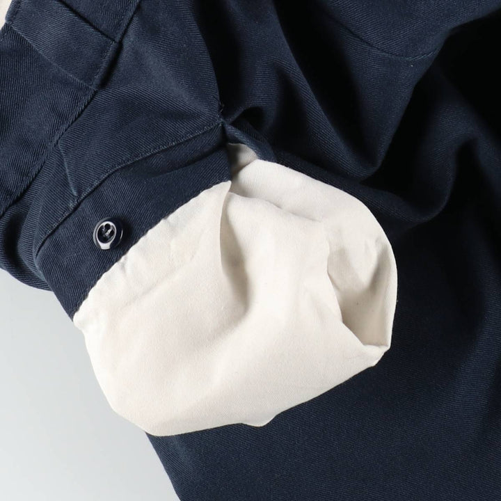 Dickies Work Pants Men's W36 polyester navy blue type Vintage Second Hand