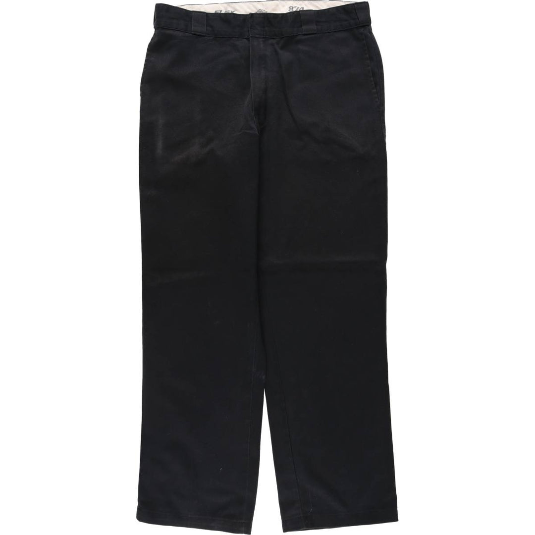 Dickies Work Pants Men's W36 polyester black type Vintage Second Hand