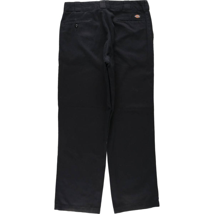 Dickies Work Pants Men's W36 polyester black type Vintage Second Hand