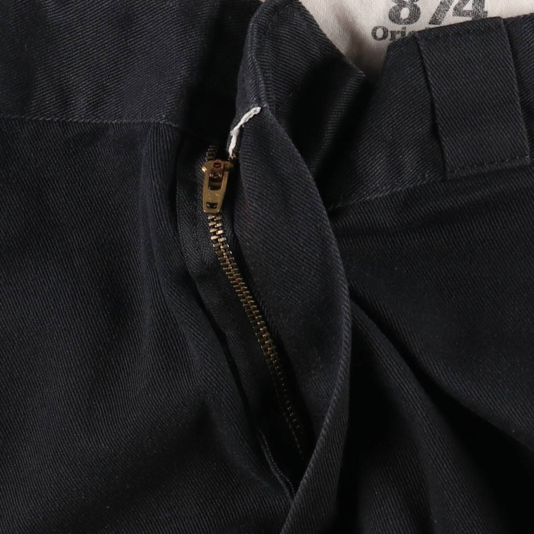 Dickies Work Pants Men's W36 polyester black type Vintage Second Hand