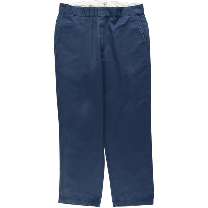 Dickies Work Pants Men's W37 unclear navy blue type Vintage Second Hand