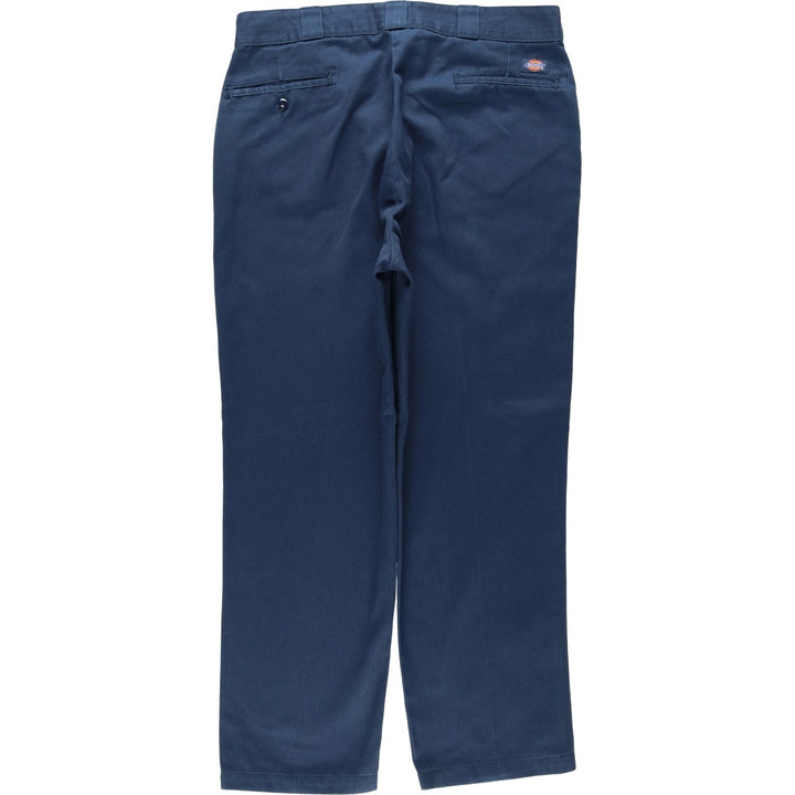 Dickies Work Pants Men's W37 unclear navy blue type Vintage Second Hand