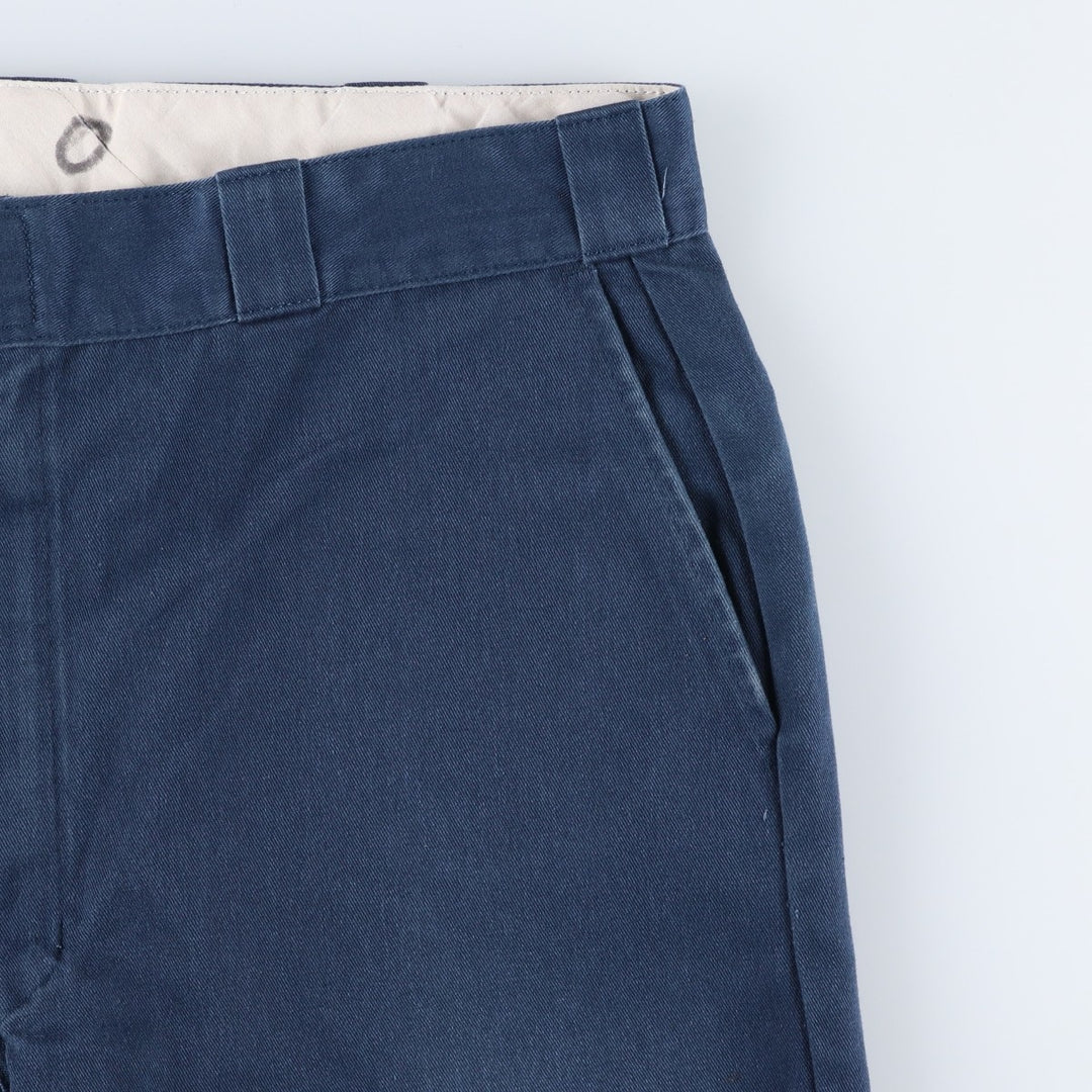 Dickies Work Pants Men's W37 unclear navy blue type Vintage Second Hand