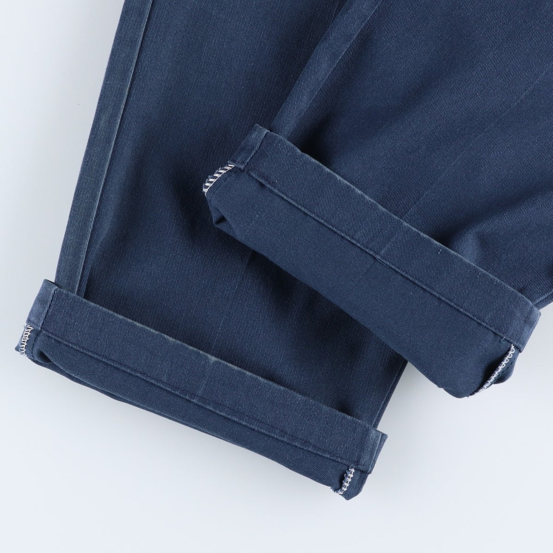 Dickies Work Pants Men's W37 unclear navy blue type Vintage Second Hand