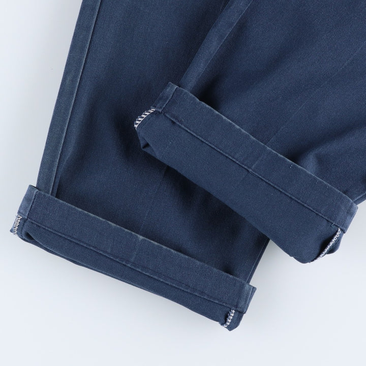 Dickies Work Pants Men's W37 unclear navy blue type Vintage Second Hand