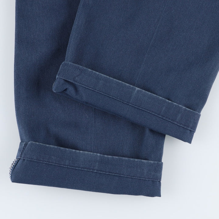 Dickies Work Pants Men's W37 unclear navy blue type Vintage Second Hand
