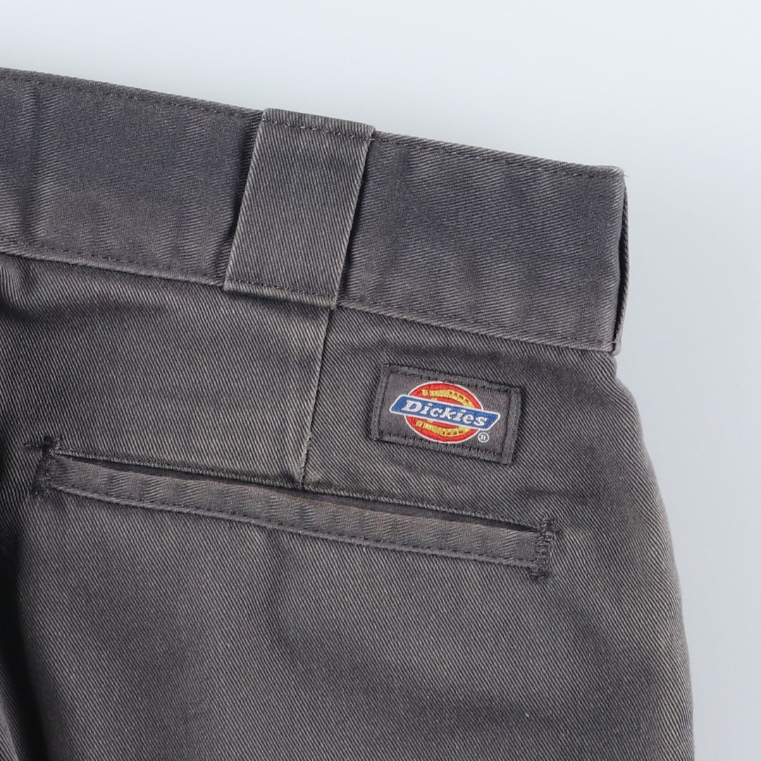Dickies Work Pants Men's W33 polyester gray type Vintage Second Hand