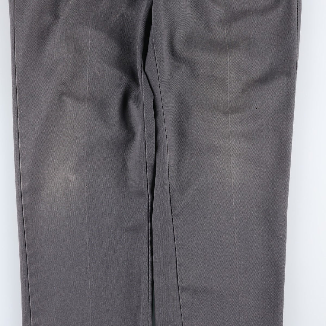 Dickies Work Pants Men's W33 polyester gray type Vintage Second Hand