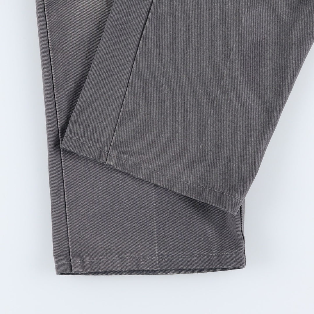 Dickies Work Pants Men's W33 polyester gray type Vintage Second Hand