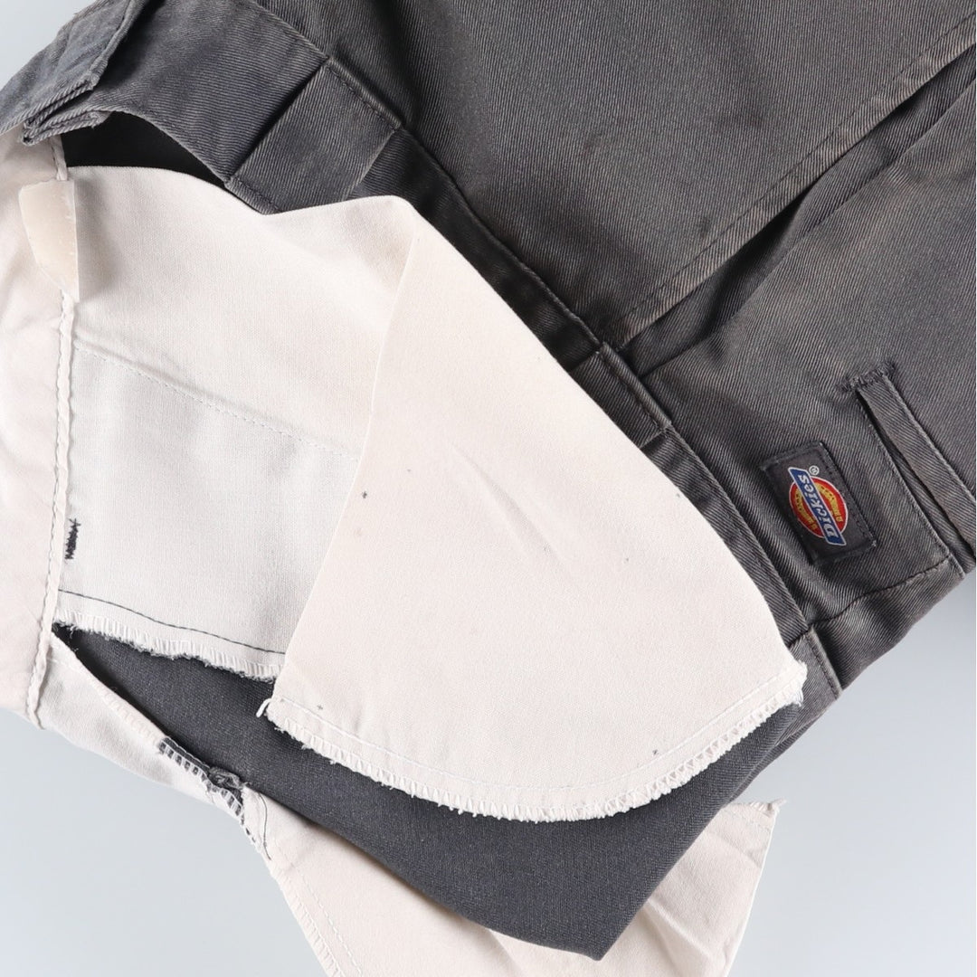 Dickies Work Pants Men's W33 polyester gray type Vintage Second Hand