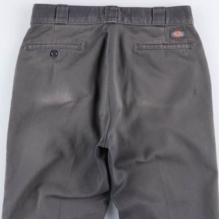 Dickies Work Pants Men's W33 polyester gray type Vintage Second Hand