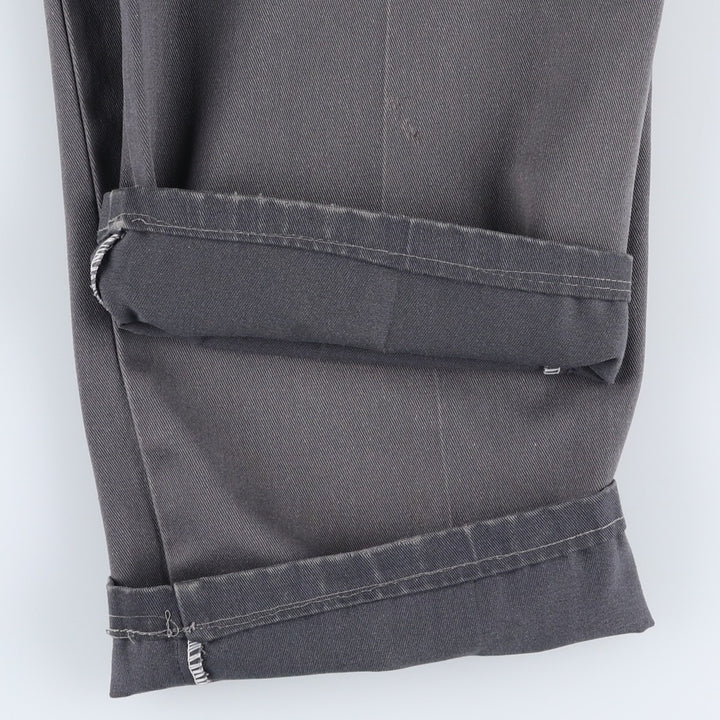 Dickies Work Pants Men's W33 polyester gray type Vintage Second Hand
