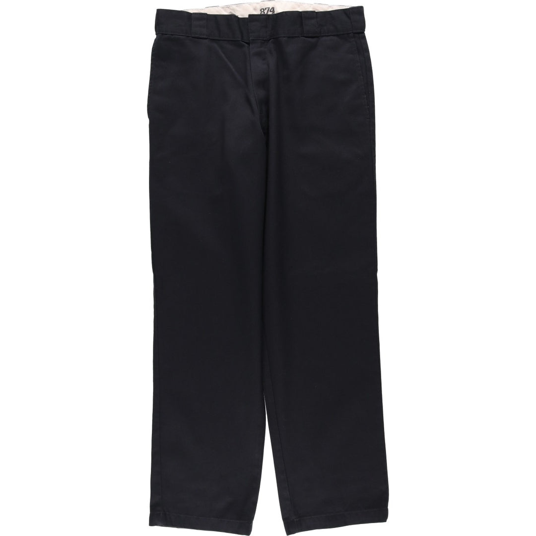 Dickies 874 Original Fit Work Pants, Men's, Size W34 polyester black type Vintage Second Hand