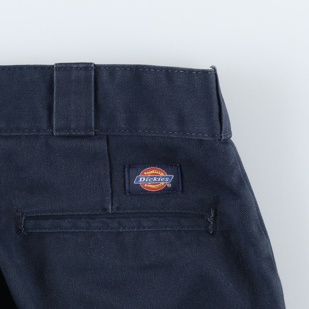 Dickies Men's Work Pants, Size W35 polyester navy blue type Vintage Second Hand