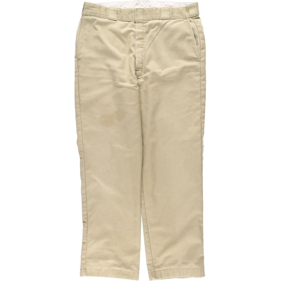 90'S Dickies Work Pants, Men's, W37, Vintage polyester Beige type Vintage Second Hand