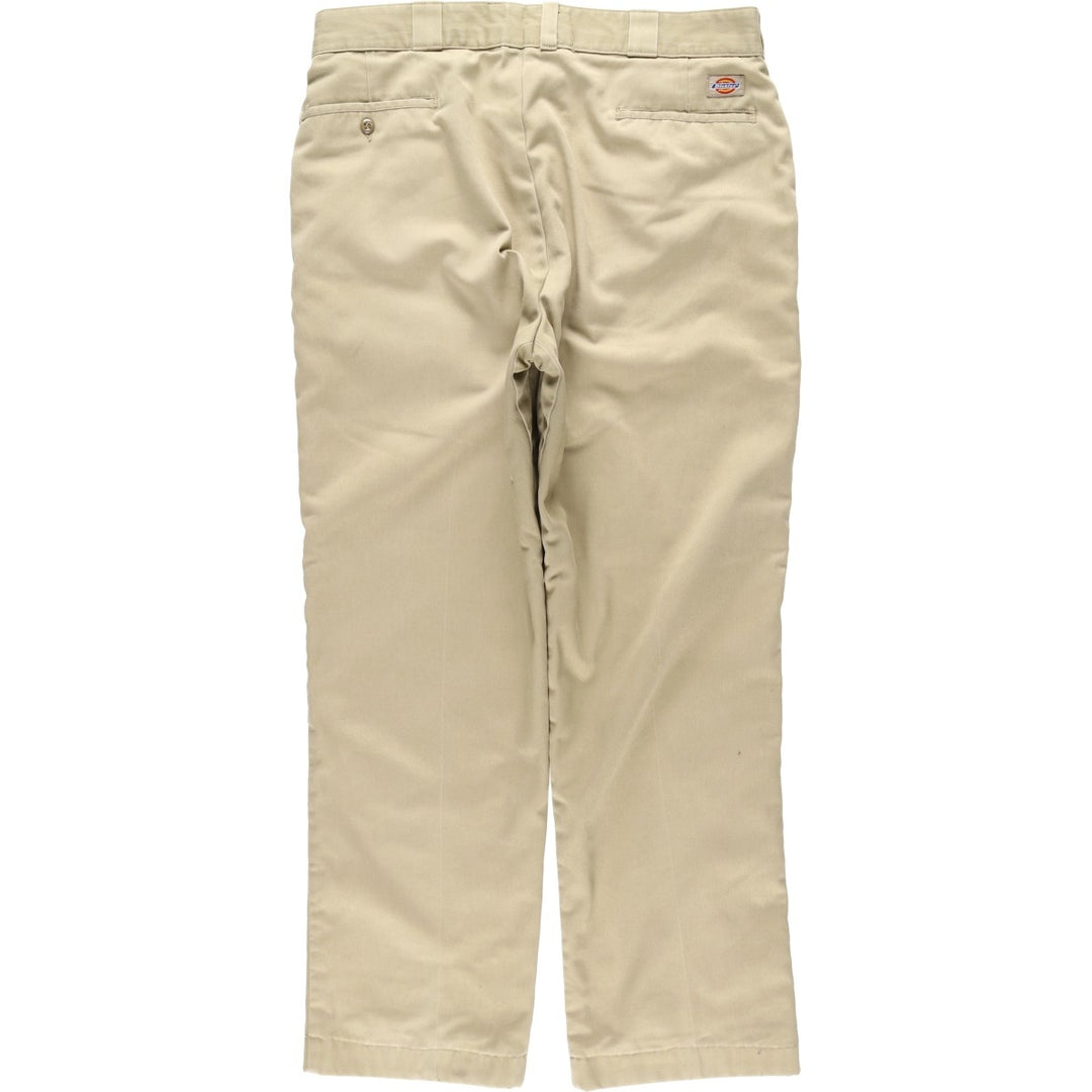 90'S Dickies Work Pants, Men's, W37, Vintage polyester Beige type Vintage Second Hand