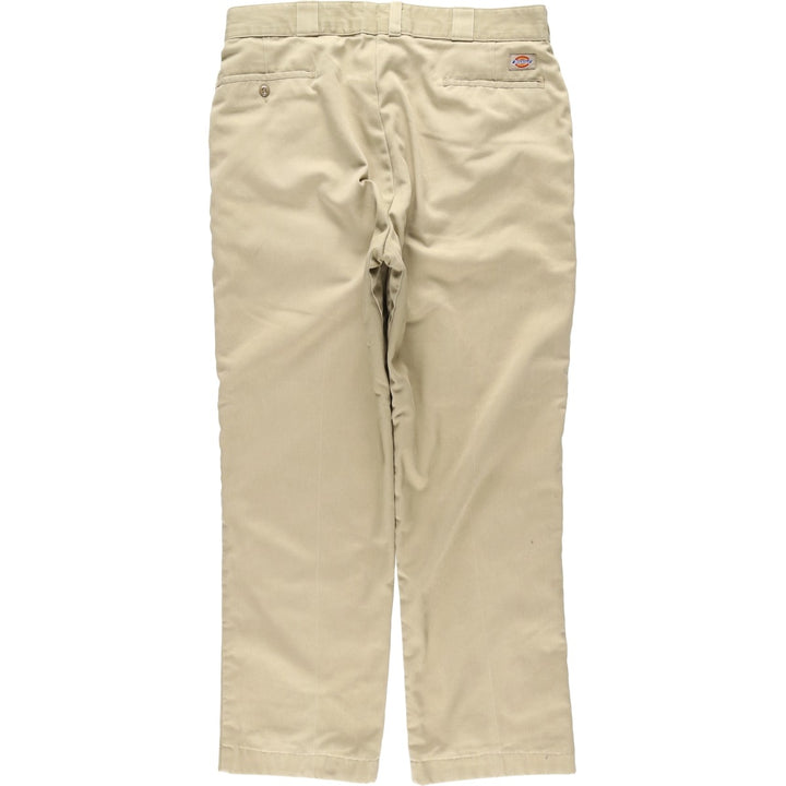 90'S Dickies Work Pants, Men's, W37, Vintage polyester Beige type Vintage Second Hand