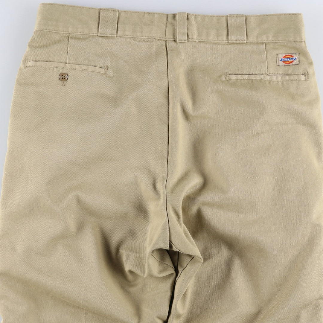 90'S Dickies Work Pants, Men's, W37, Vintage polyester Beige type Vintage Second Hand