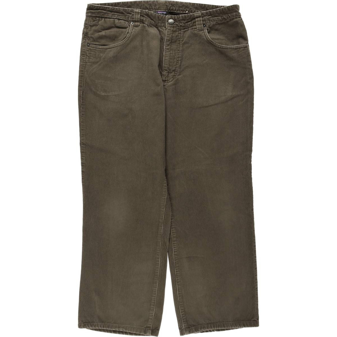 2000'S Patagonia Organic Cotton Corduroy Pants (58220F0), Men's Size W37 (approx.) Organic cotton brown type Vintage Second Hand