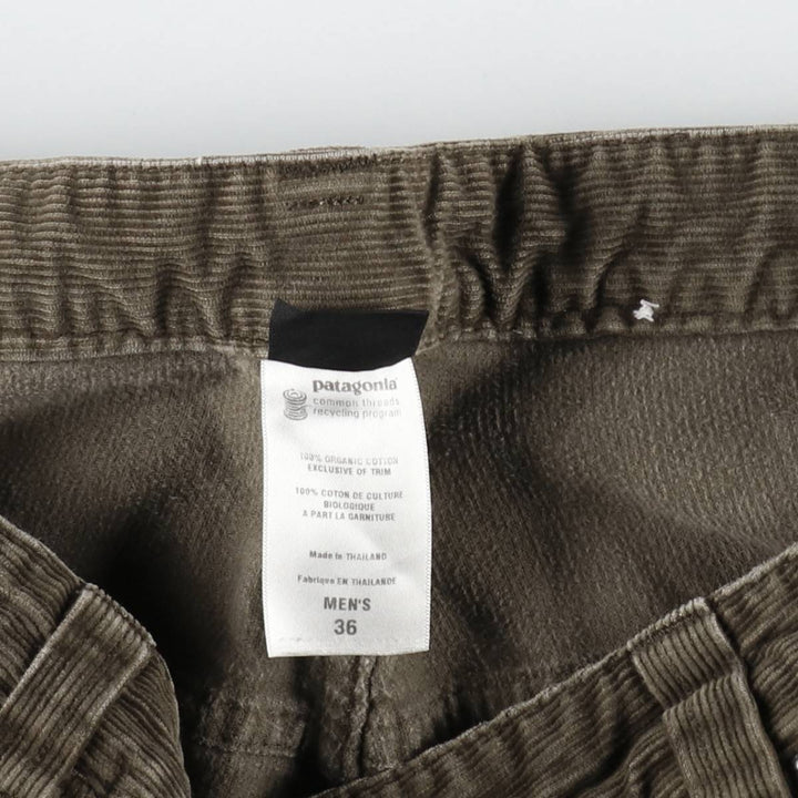 2000'S Patagonia Organic Cotton Corduroy Pants (58220F0), Men's Size W37 (approx.) Organic cotton brown type Vintage Second Hand