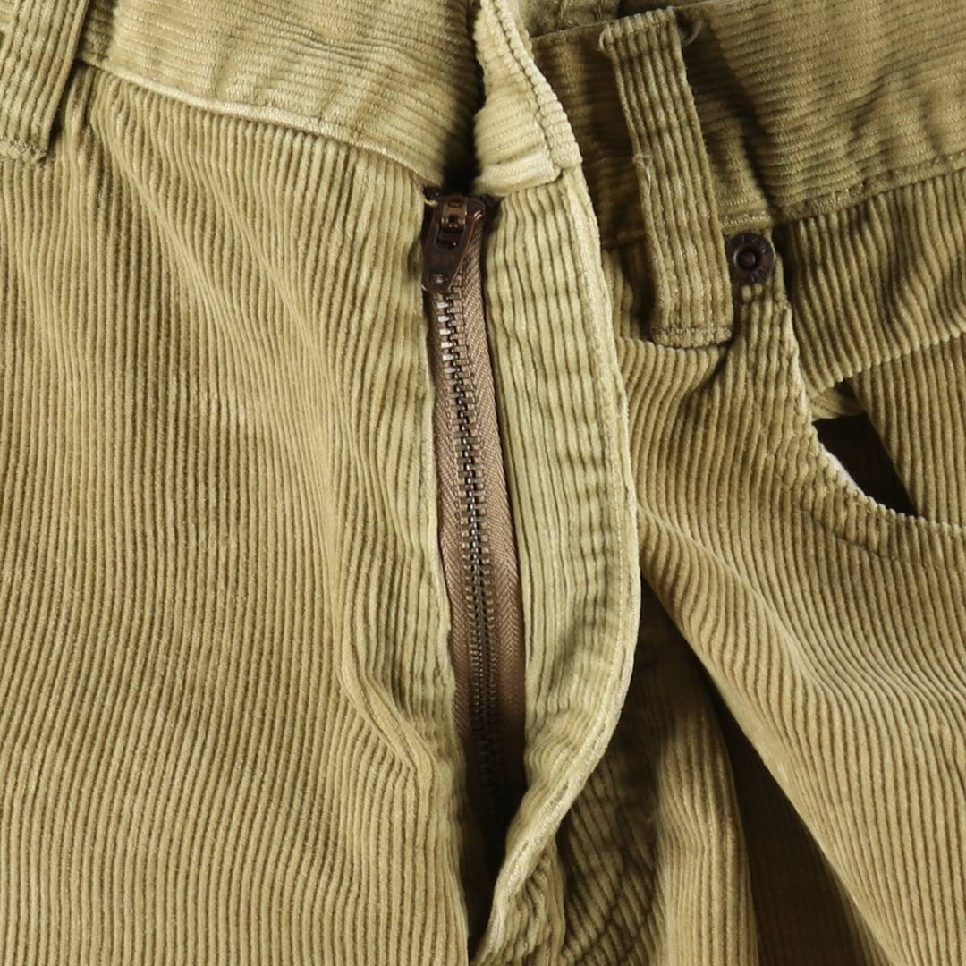 90s-00'S LLBean Natural Fit Corduroy Pants, Men's W34 (approx.), Vintage cotton Beige type Vintage Second Hand