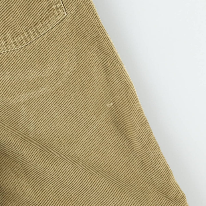 90s-00'S LLBean Natural Fit Corduroy Pants, Men's W34 (approx.), Vintage cotton Beige type Vintage Second Hand