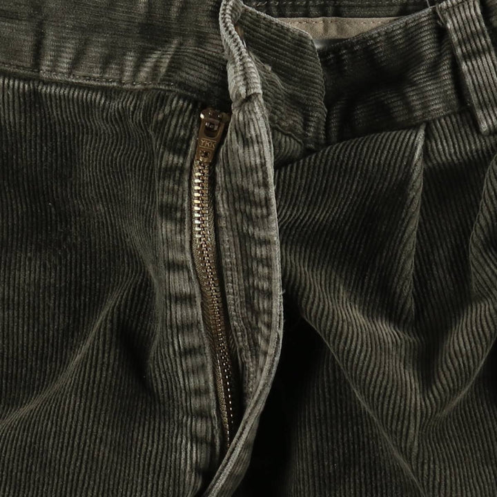 ~2000'S Dockers Khakis Classic Fit Two-Pleat Corduroy Pants, Men's Size W32 (approx.) unclear Khaki type Vintage Second Hand