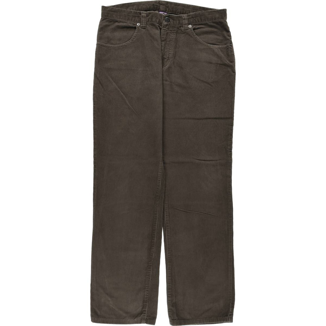 Patagonia ORGANIC COTTON Corduroy Pants (58221FA13) - Men's size W34 (approx.) Organic cotton Khaki type Vintage Second Hand