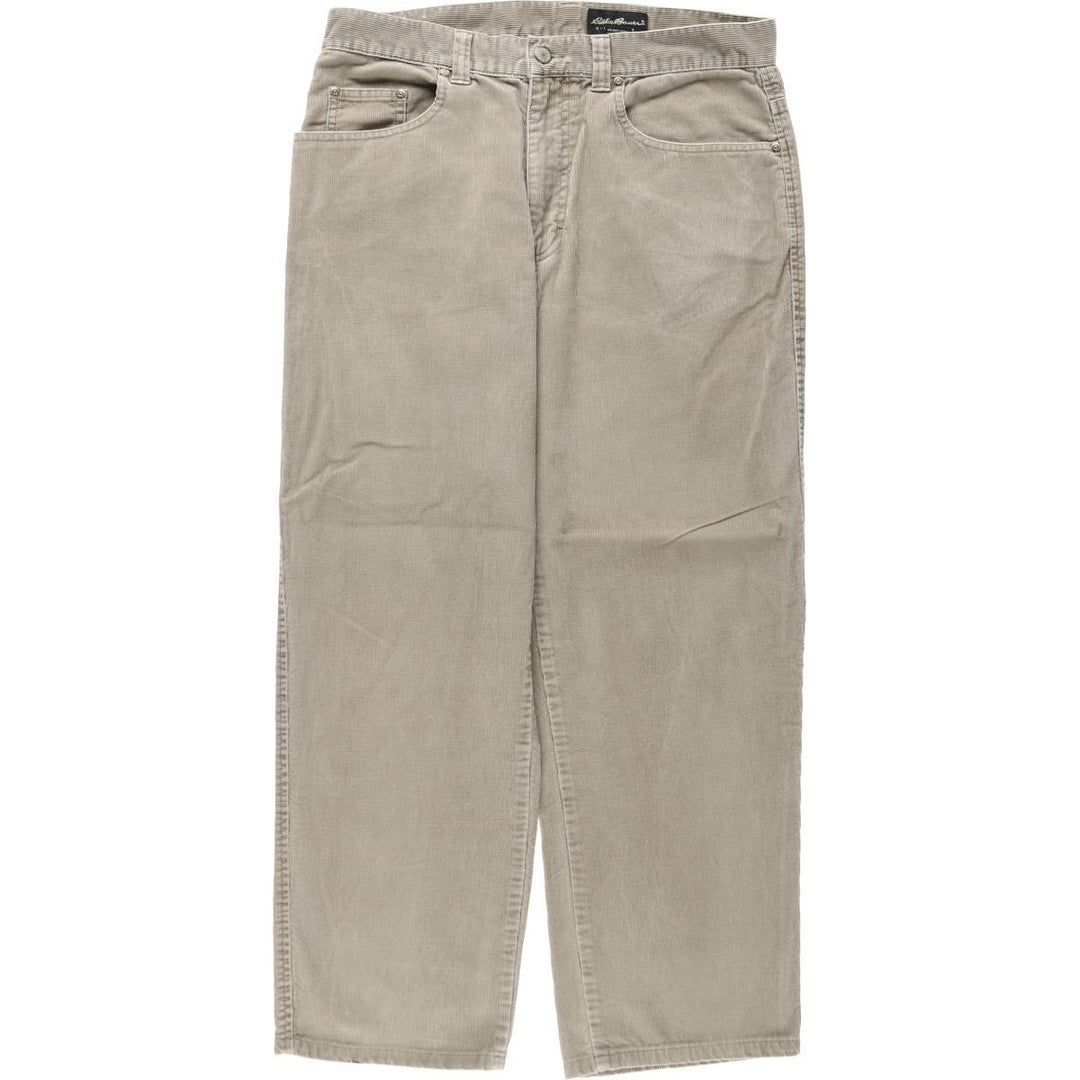 Eddie Bauer corduroy pants, men's size W34 (approx.) cotton Beige type Vintage Second Hand