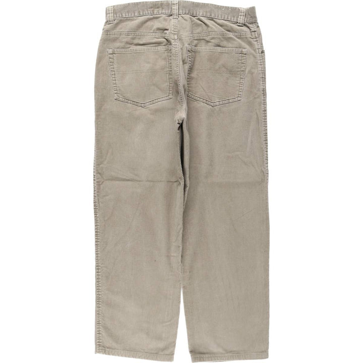 Eddie Bauer corduroy pants, men's size W34 (approx.) cotton Beige type Vintage Second Hand