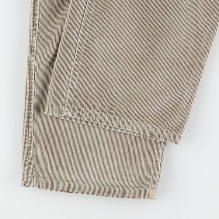 Eddie Bauer corduroy pants, men's size W34 (approx.) cotton Beige type Vintage Second Hand