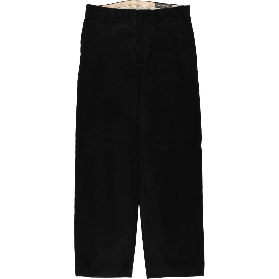 2000'S Banana Republic corduroy pants, men's size W33 cotton black type Vintage Second Hand