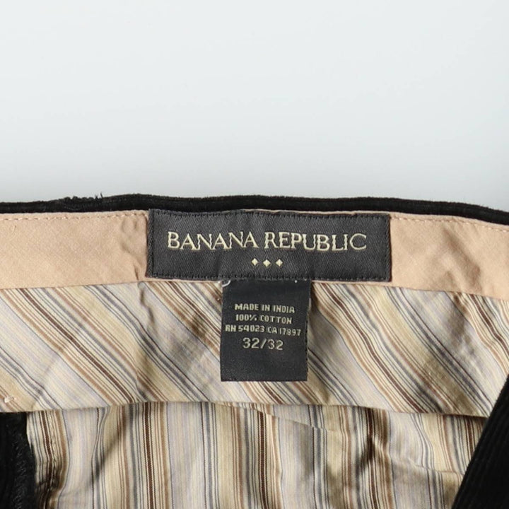 2000'S Banana Republic corduroy pants, men's size W33 cotton black type Vintage Second Hand