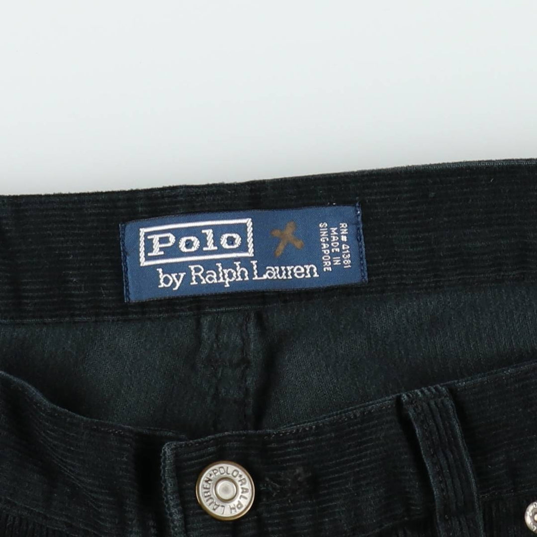 Ralph Lauren POLO by Ralph Lauren Corduroy Pants Men's W32 cotton navy blue type Vintage Second Hand