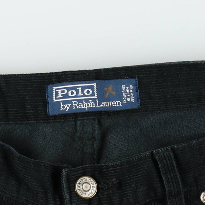 Ralph Lauren POLO by Ralph Lauren Corduroy Pants Men's W32 cotton navy blue type Vintage Second Hand