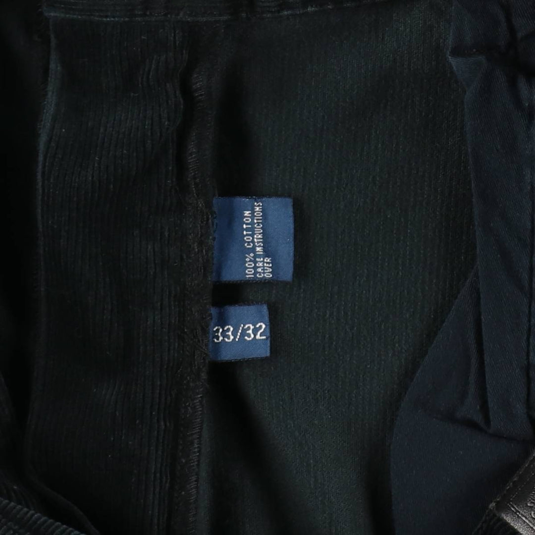 Ralph Lauren POLO by Ralph Lauren Corduroy Pants Men's W32 cotton navy blue type Vintage Second Hand