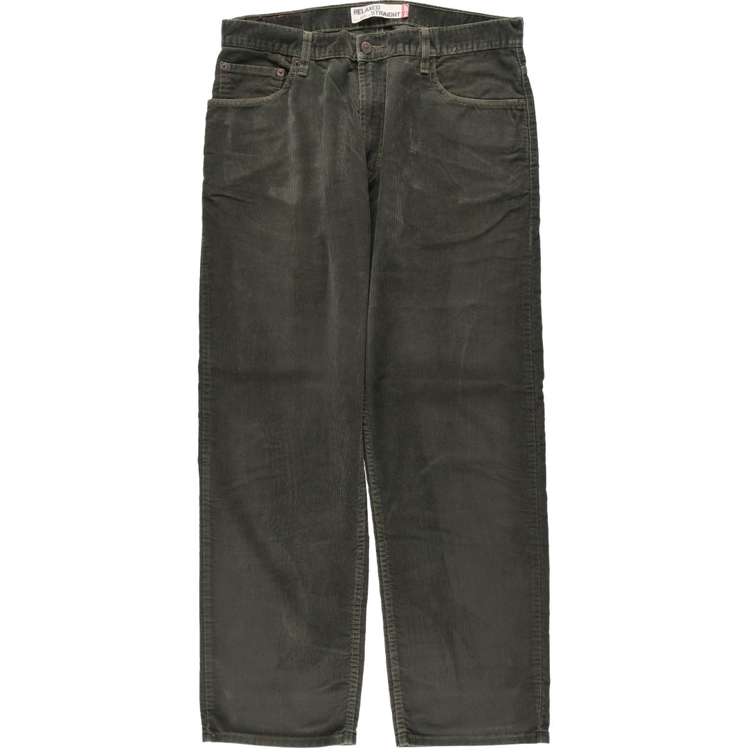 2000'S Levi's 559 Relaxed Straight Corduroy Pants, Men's Size W37 (approx.) cotton Khaki type Vintage Second Hand