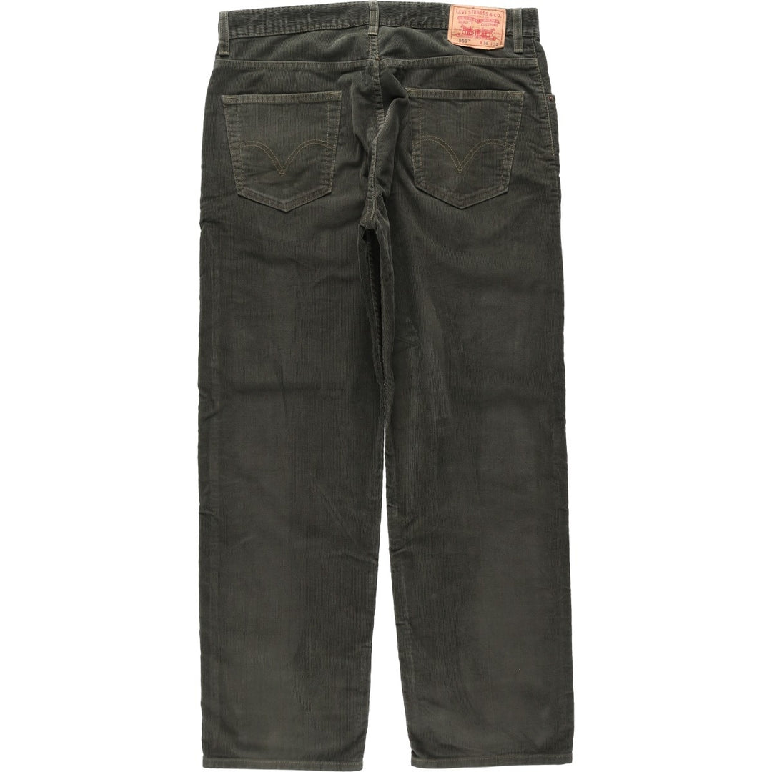 2000'S Levi's 559 Relaxed Straight Corduroy Pants, Men's Size W37 (approx.) cotton Khaki type Vintage Second Hand