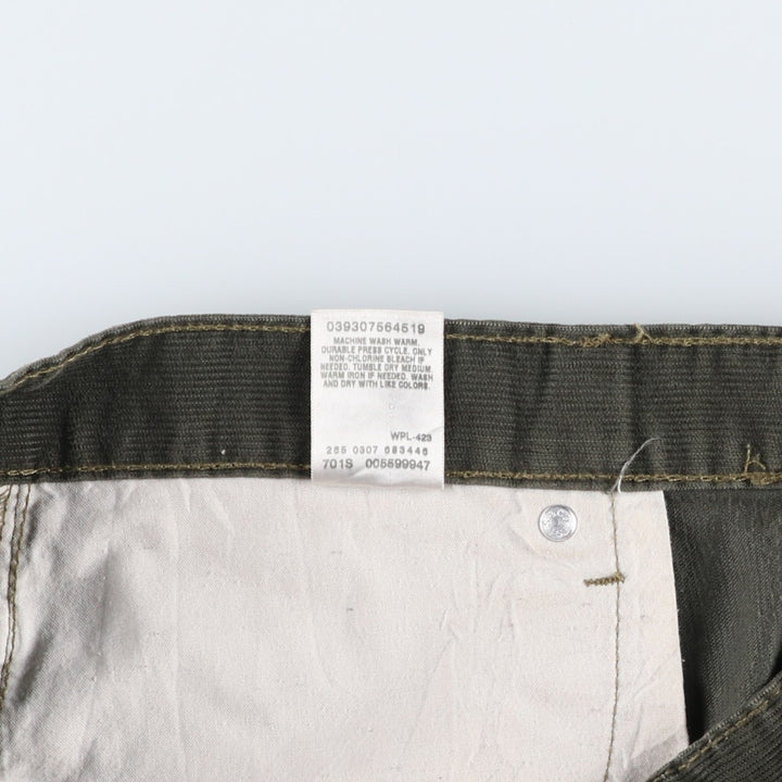 2000'S Levi's 559 Relaxed Straight Corduroy Pants, Men's Size W37 (approx.) cotton Khaki type Vintage Second Hand