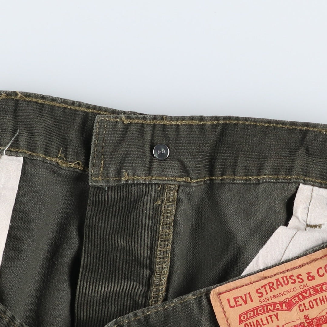 2000'S Levi's 559 Relaxed Straight Corduroy Pants, Men's Size W37 (approx.) cotton Khaki type Vintage Second Hand