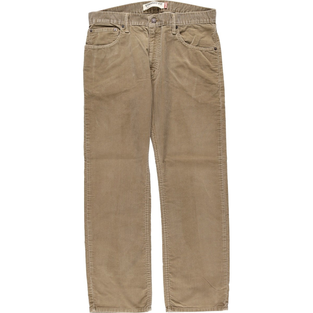 Levi's 505 Straight Fit Corduroy Pants, Men's Size W36 (approx.) cotton Beige type Vintage Second Hand