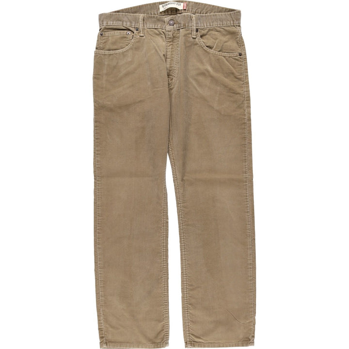 Levi's 505 Straight Fit Corduroy Pants, Men's Size W36 (approx.) cotton Beige type Vintage Second Hand