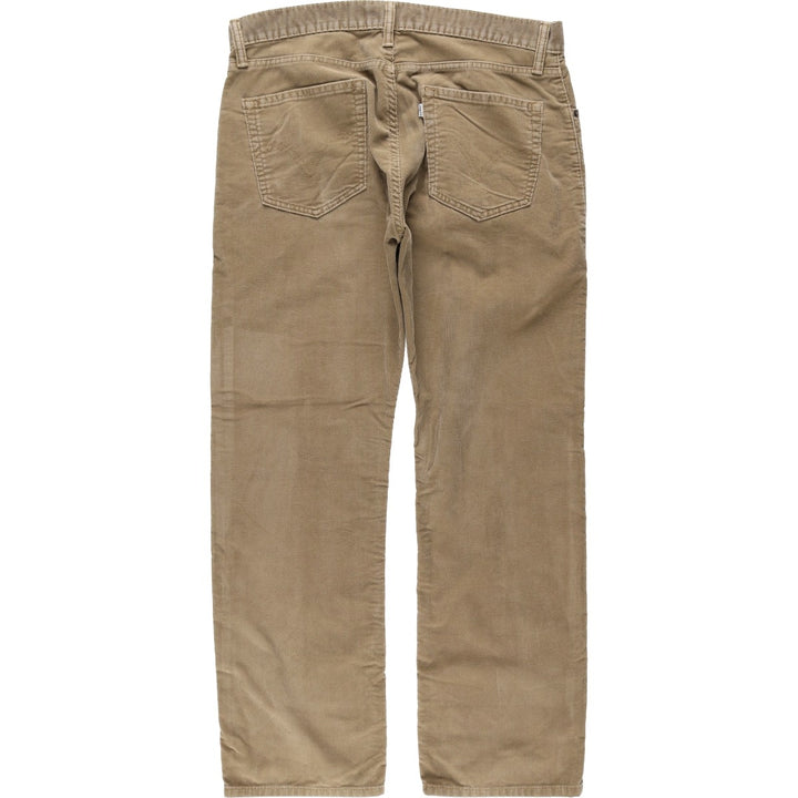 Levi's 505 Straight Fit Corduroy Pants, Men's Size W36 (approx.) cotton Beige type Vintage Second Hand